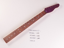 BLEM - XGP TE RW Neck 22 Stainless Frets, Ball Ends, Purple Big Flake Metal Cap